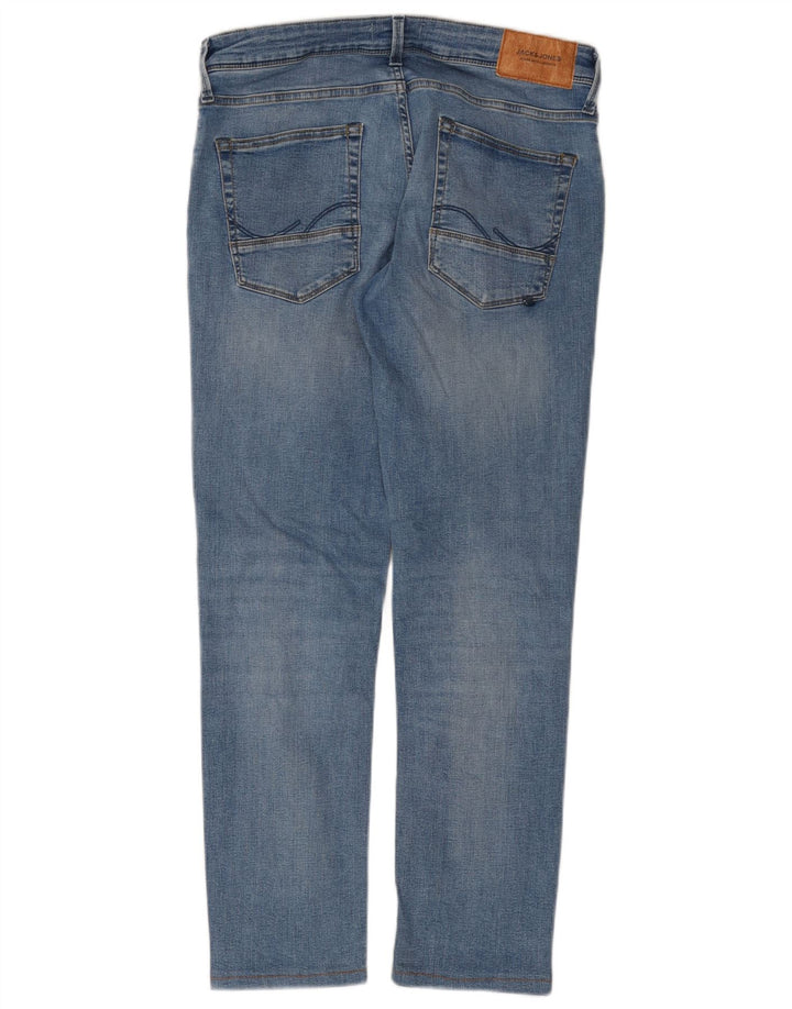 Мужские узкие джинсы Jack & Jones W32 L29, синий хлопок