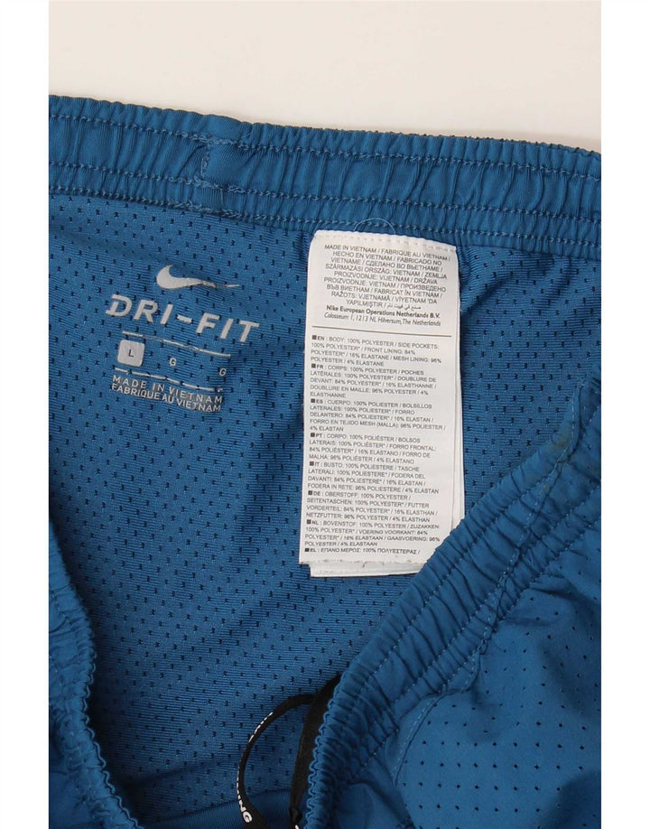 Мужские спортивные шорты Nike Dri Fit, большие синие, полиэстер