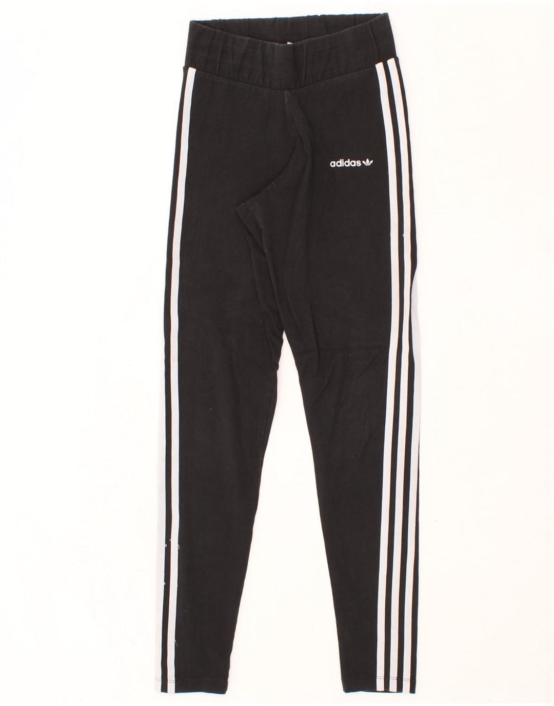 ADIDAS Womens Leggings UK 8 Small  Black Cotton Vintage Adidas and Second-Hand Adidas from Messina Hembry 