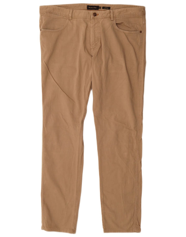 Massimo Dutti Мужские повседневные брюки узкого кроя EU 46 XL W36 L32 Бежевые