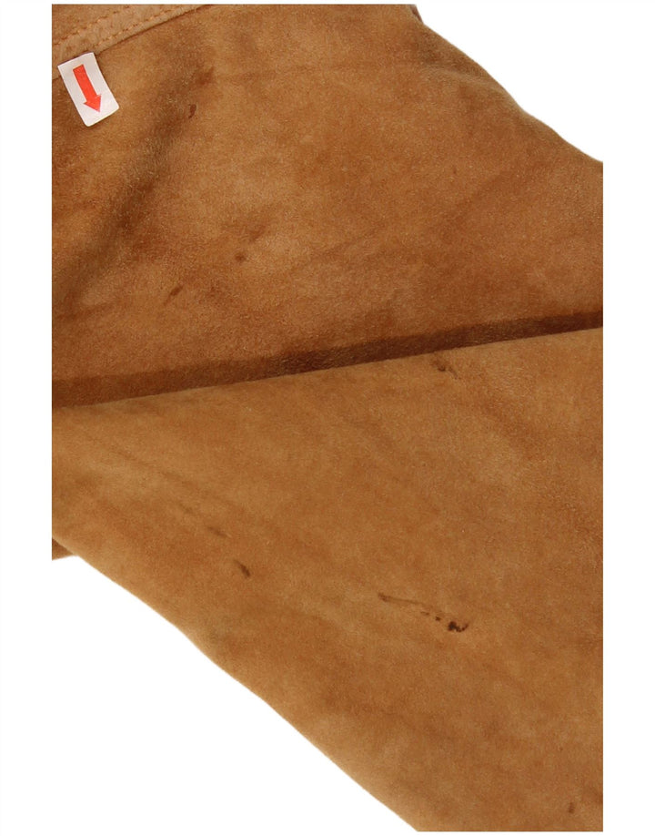 Винтажная мужская замшевая куртка-бомбер UK 42 XL Коричневая