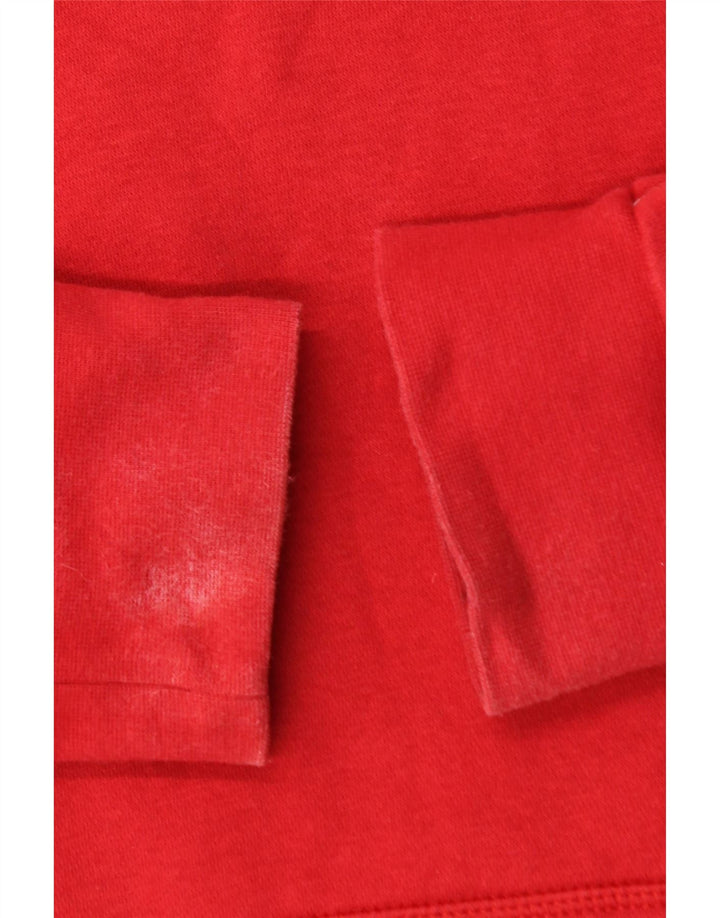 Мужской джемпер с капюшоном ADIDAS, маленький красный, хлопок