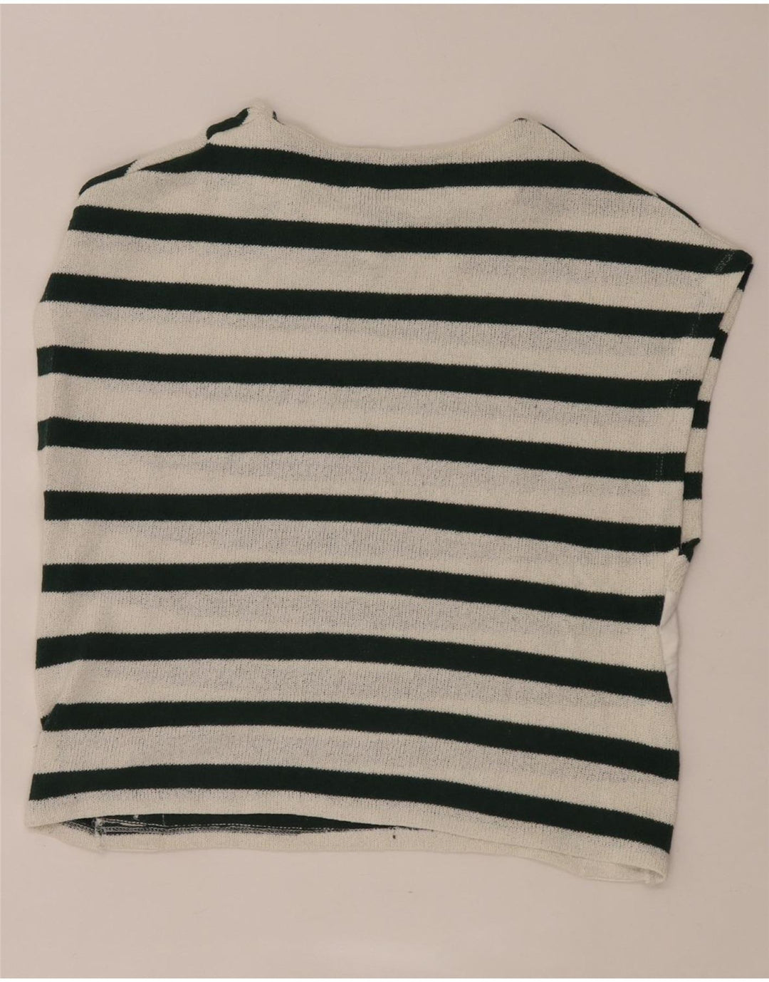 Женская футболка Zara Top UK 14 Medium, белая полоска