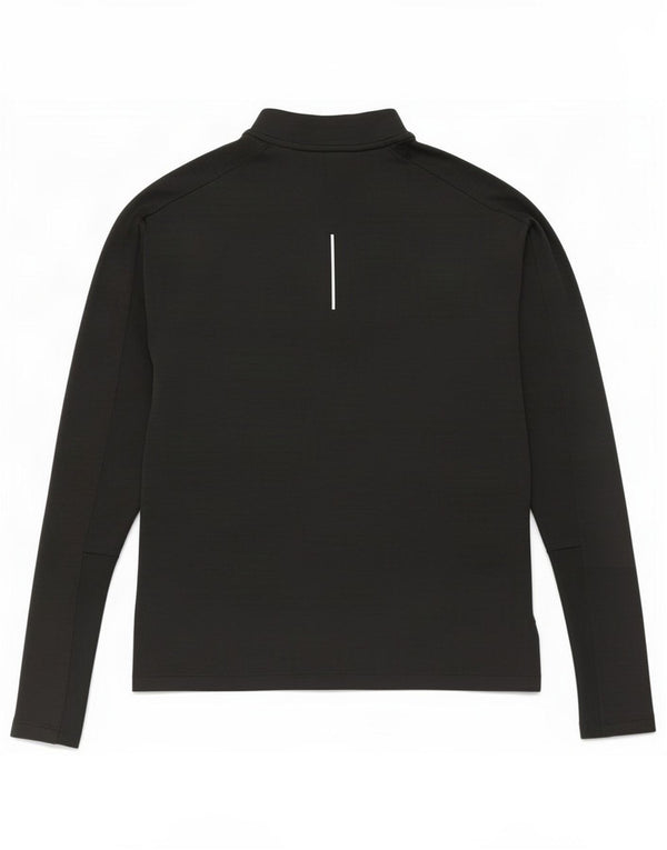 Мужской пуловер с воротником на молнии Nike Dri Fit XS, черный полиэстер