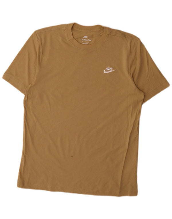 Мужская футболка Nike Top Medium Бежевый Хлопок