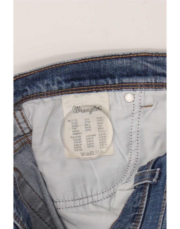 Мужские прямые джинсы Wrangler W34 L32, синий хлопок