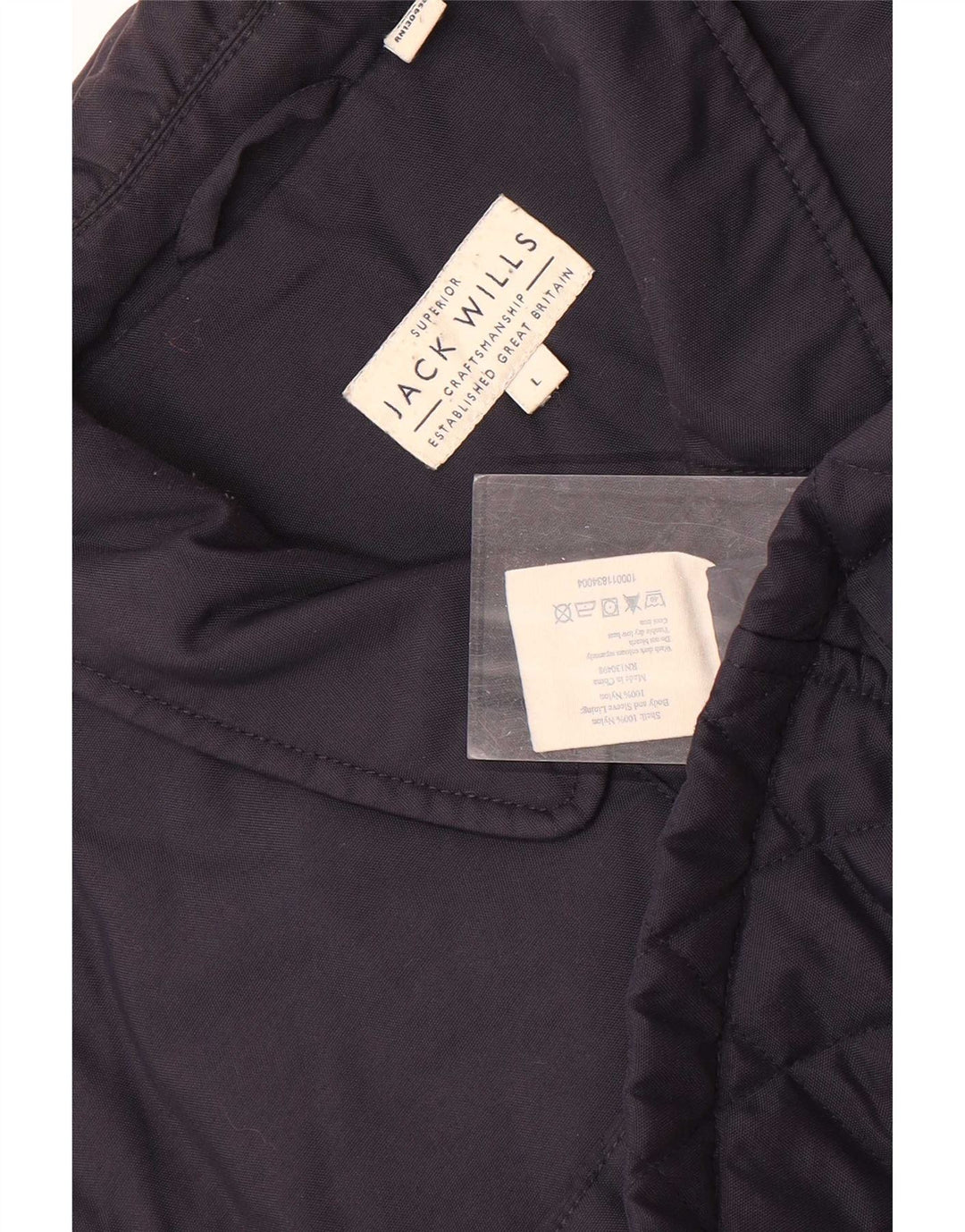 Мужская стеганая куртка Jack Wills UK 40, большая, темно-синяя, нейлон