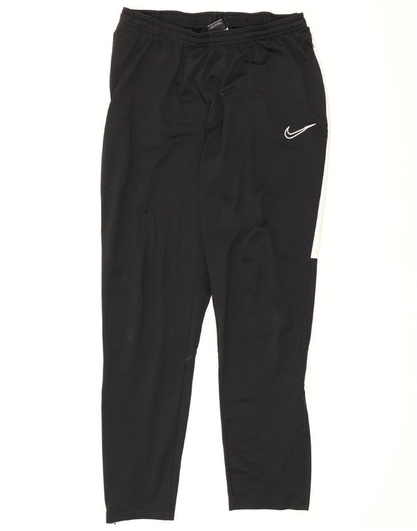 Мужские спортивные брюки Nike Dri Fit, большие черные полиэстер с цветными блоками