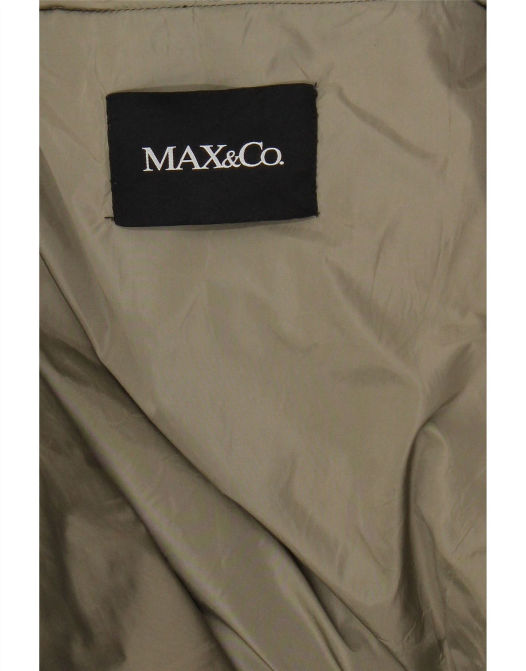 Женская стеганая куртка Max & Co. UK 12, средний хаки