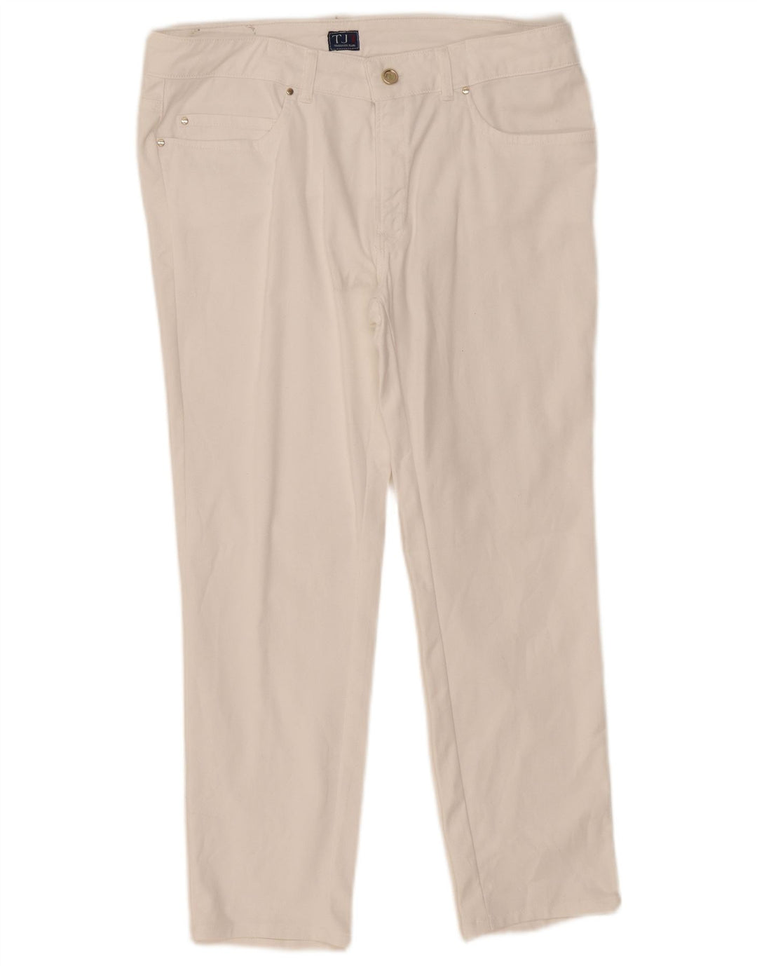 Trussardi Женские узкие укороченные джинсы IT 48 Medium W33 L26 Белый хлопок