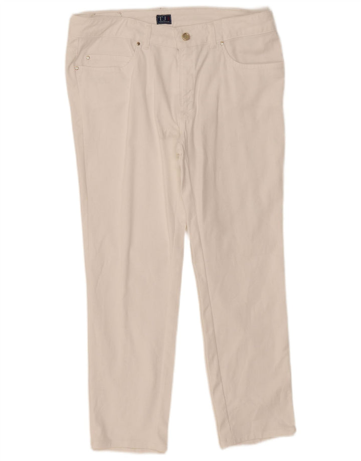 Trussardi Женские узкие укороченные джинсы IT 48 Medium W33 L26 Белый хлопок