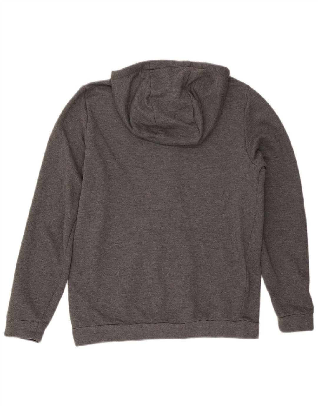 Мужской свитер с капюшоном и молнией Nike Dri Fit Standard Fit, средний серый полиэстер