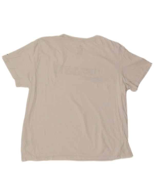 Мужская футболка с рисунком Nike 2XL, белый хлопок