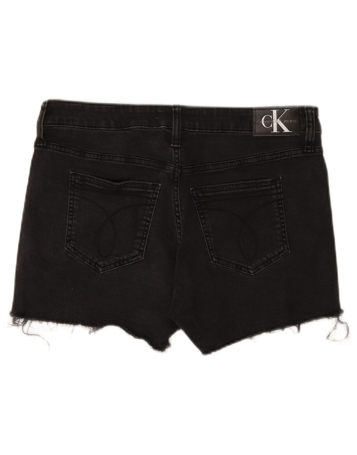 Женские джинсовые шорты Calvin Klein W29, средний черный, хлопок