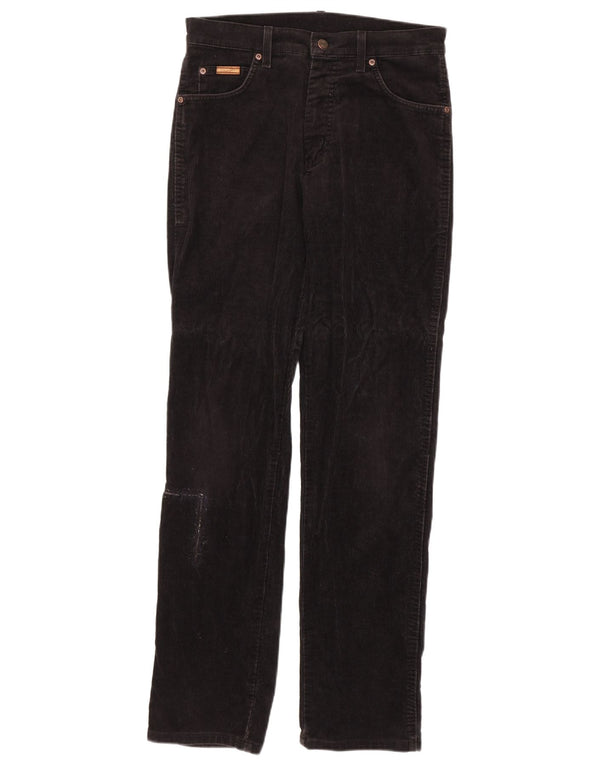 Мужские эластичные прямые вельветовые брюки Wrangler Texas W31 L34, черный хлопок