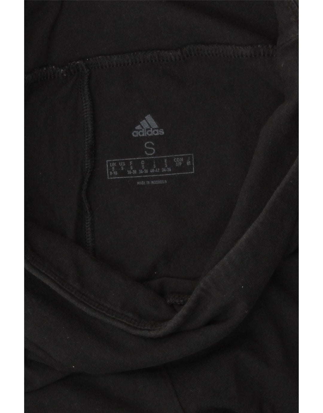 Женские леггинсы Adidas с рисунком, Великобритания, маленький размер 8/10, черный хлопок, хлопок