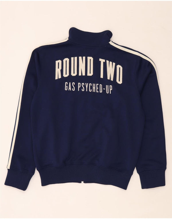 Мужской спортивный костюм Gas с графическим рисунком, верхняя куртка XL, темно-синий полиэстер