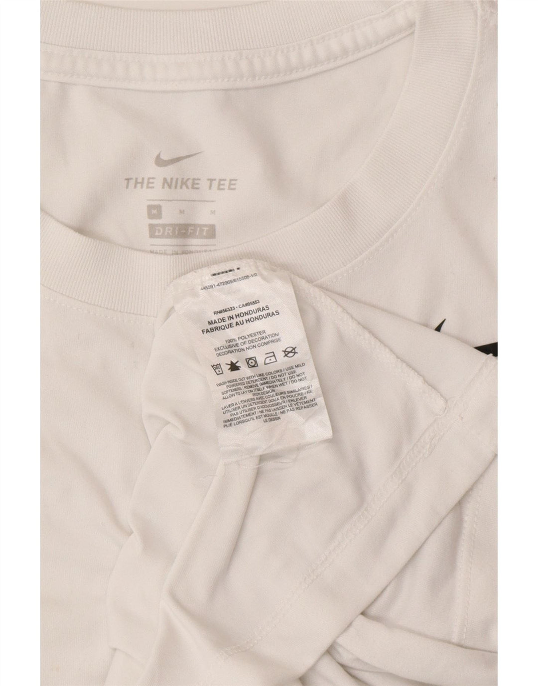 Женская футболка NIKE Dri Fit Top UK 14, средний белый полиэстер