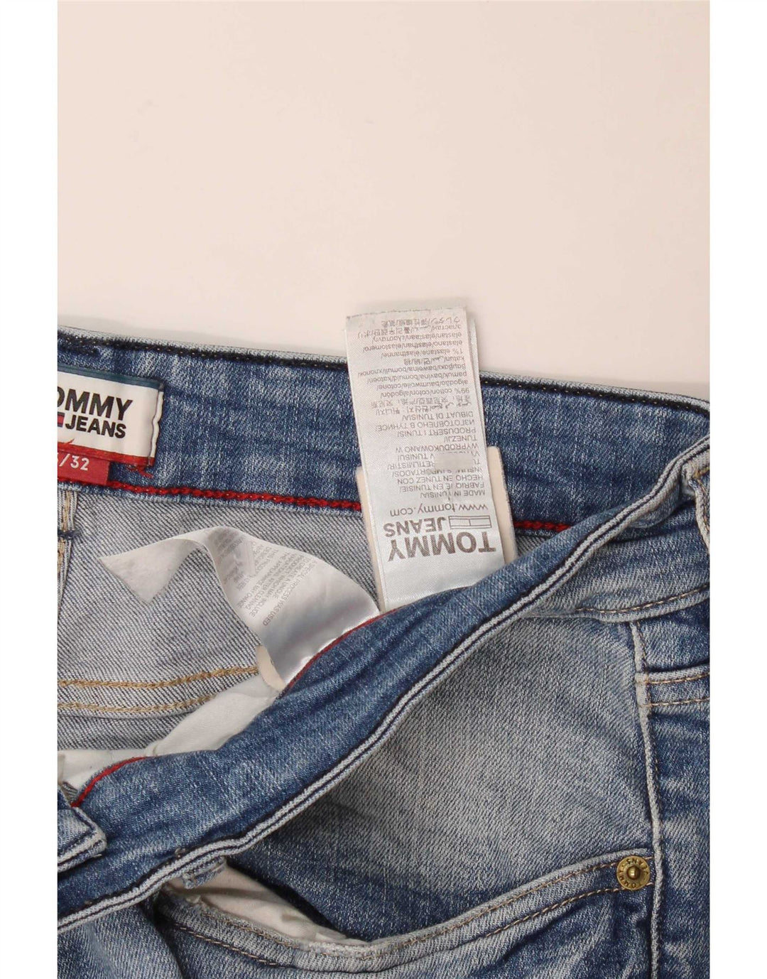 Мужские джинсовые шорты Tommy Hilfiger Thavar Slim W33, средний синий хлопок