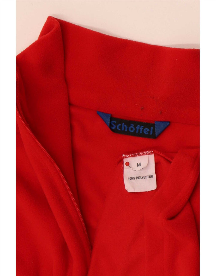 Schoffel Мужской флисовый джемпер с воротником на молнии, средний красный