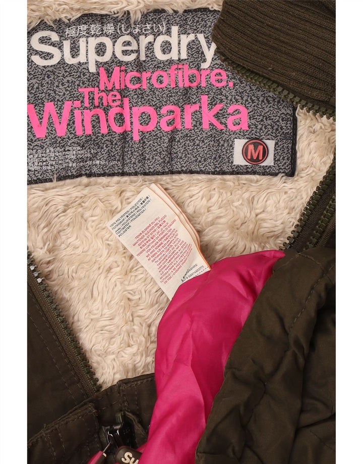 Женская парка Superdry The Windparka с капюшоном UK 14, средний хаки