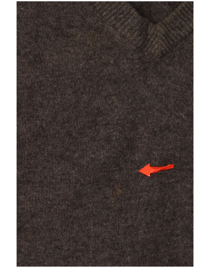 Мужской джемпер с v-образным вырезом Lyle & Scott 2XL, серый, новая шерсть