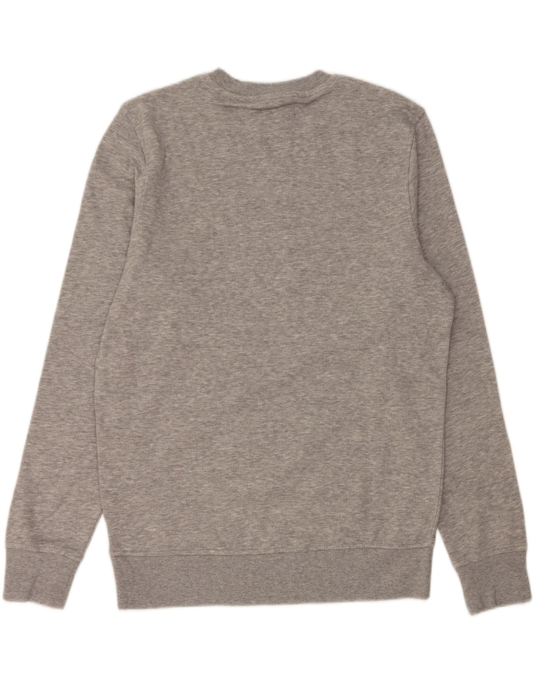 Мужской свитшот с рисунком JACK & JONES, джемпер среднего серого цвета, хлопок с крапинками