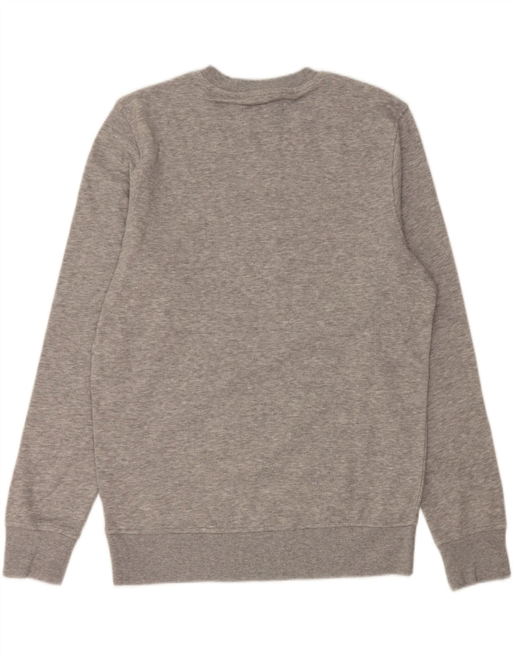 Мужской свитшот с рисунком JACK & JONES, джемпер среднего серого цвета, хлопок с крапинками