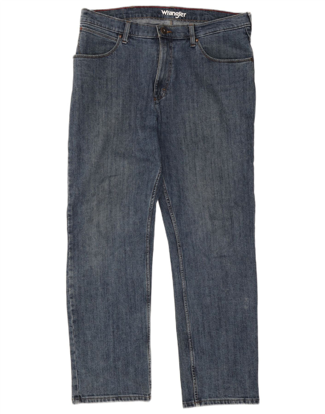 Мужские прямые джинсы Wrangler W36 L30 синие, хлопок
