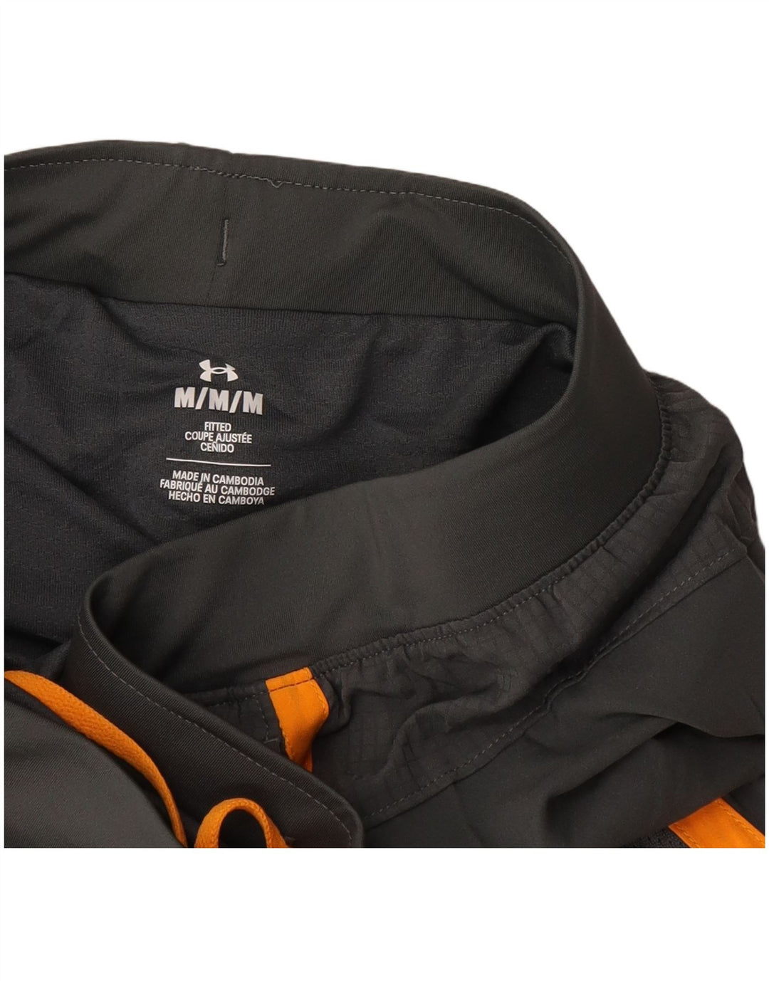 Мужские спортивные шорты с графическим рисунком Under Armour, средние серые