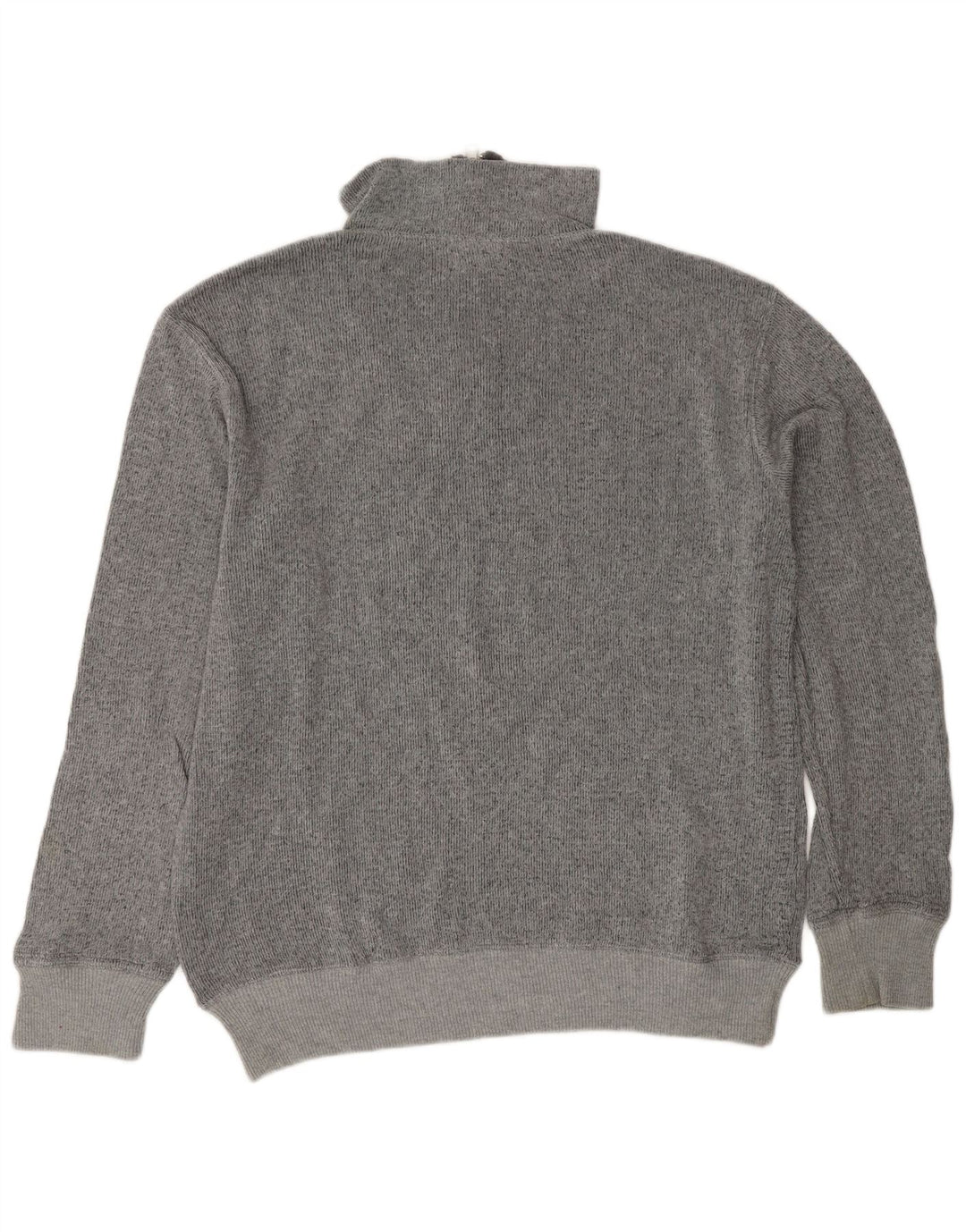 Мужской джемпер Guess на молнии с рисунком, большой серый хлопковый свитер