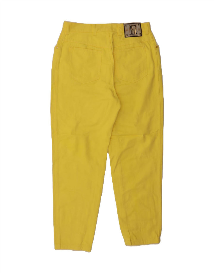 ESCADA Womens Tapered Jeans IT 44 Medium W32 L30 Yellow Cotton Vintage Escada and Second-Hand Escada from Messina Hembry 