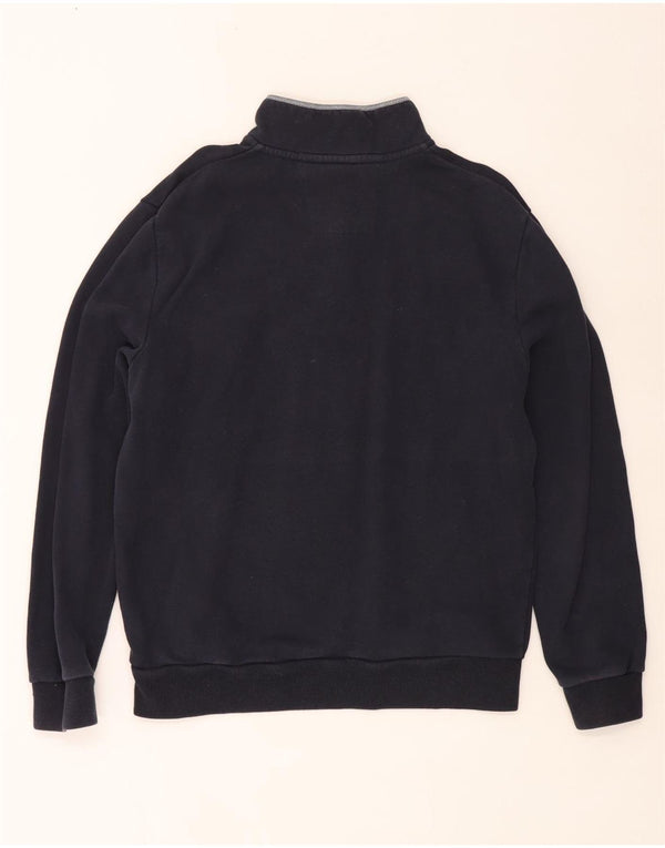 Crew Clothing Мужской свитшот с воротником на молнии Джемпер XL Темно-синий хлопок