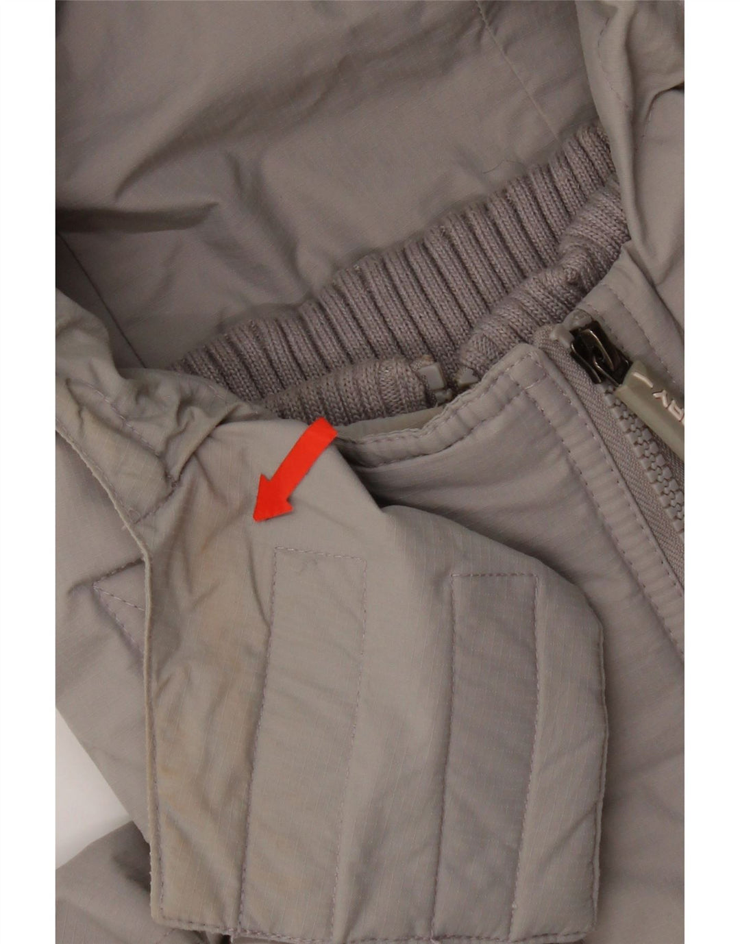 Женская ветровка с капюшоном Superdry UK 16, большой серый нейлон
