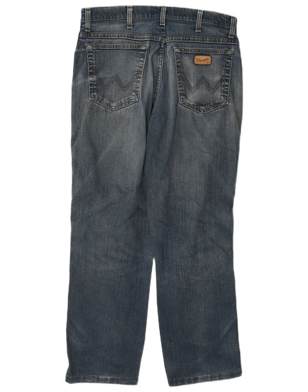 Мужские прямые джинсы Wrangler Texas Stretch W33 L30, синий хлопок