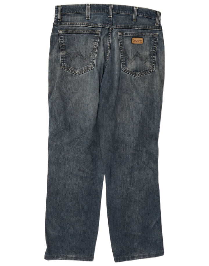 Мужские прямые джинсы Wrangler Texas Stretch W33 L30, синий хлопок