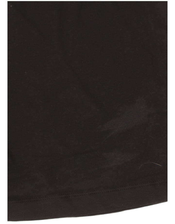 Мужская футболка Nike Dri Fit из хлопка среднего размера, черная