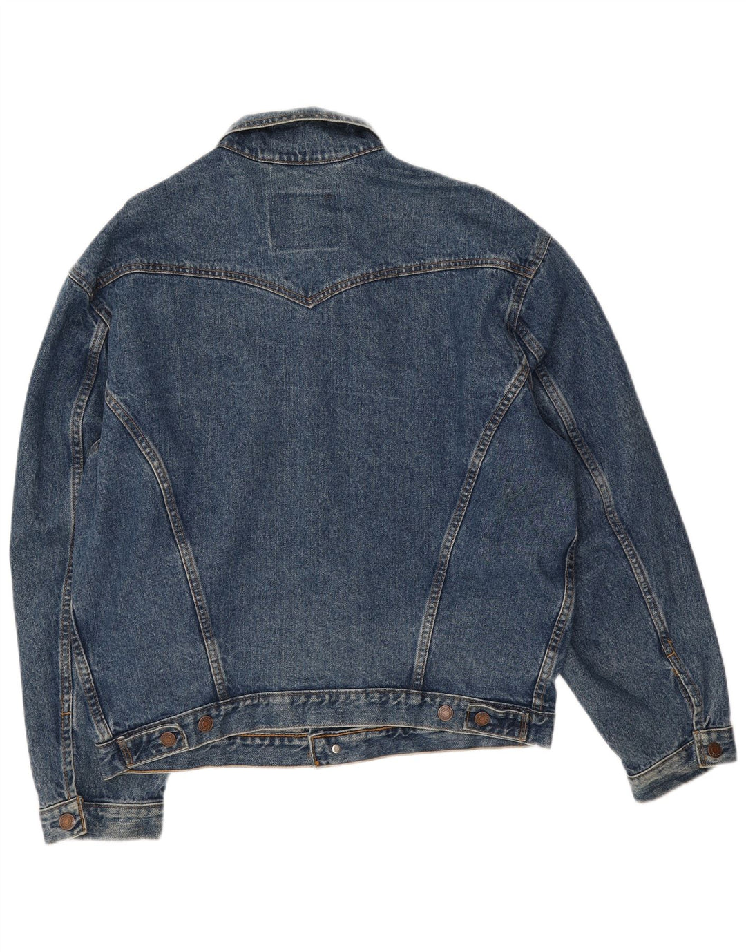 Мужская джинсовая куртка Levi's UK 38, средний синий хлопок, хлопок