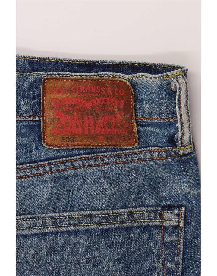 Мужские прямые джинсы Levi's 508 W34 L30 синие, хлопок