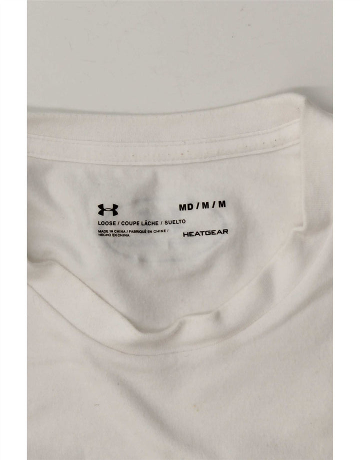 Мужская футболка с рисунком Under Armour Heat Gear, средний белый цвет
