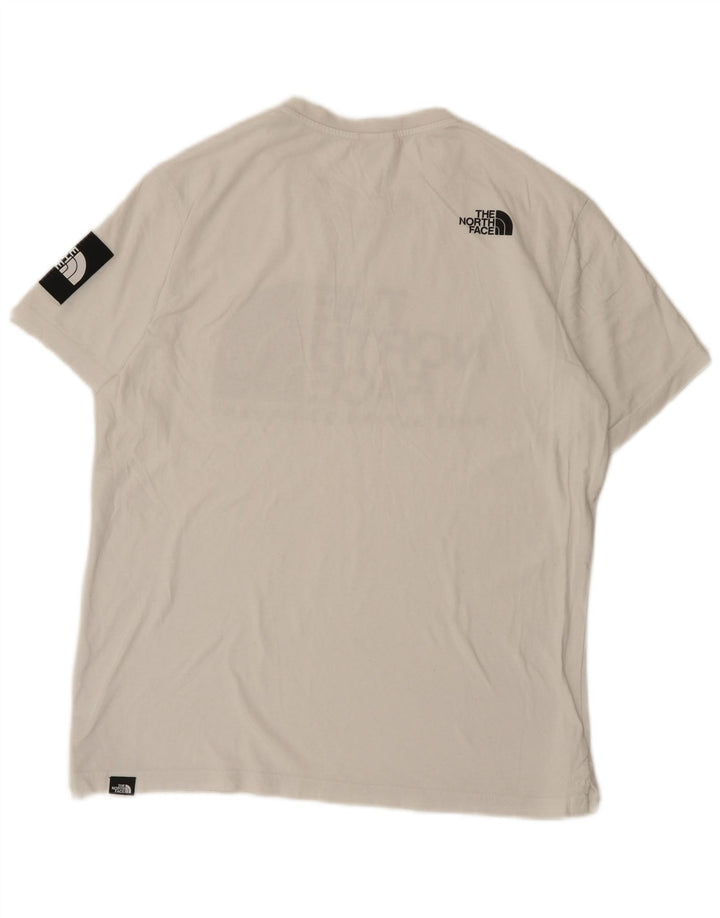 Мужская футболка с рисунком The North Face, средний белый цвет