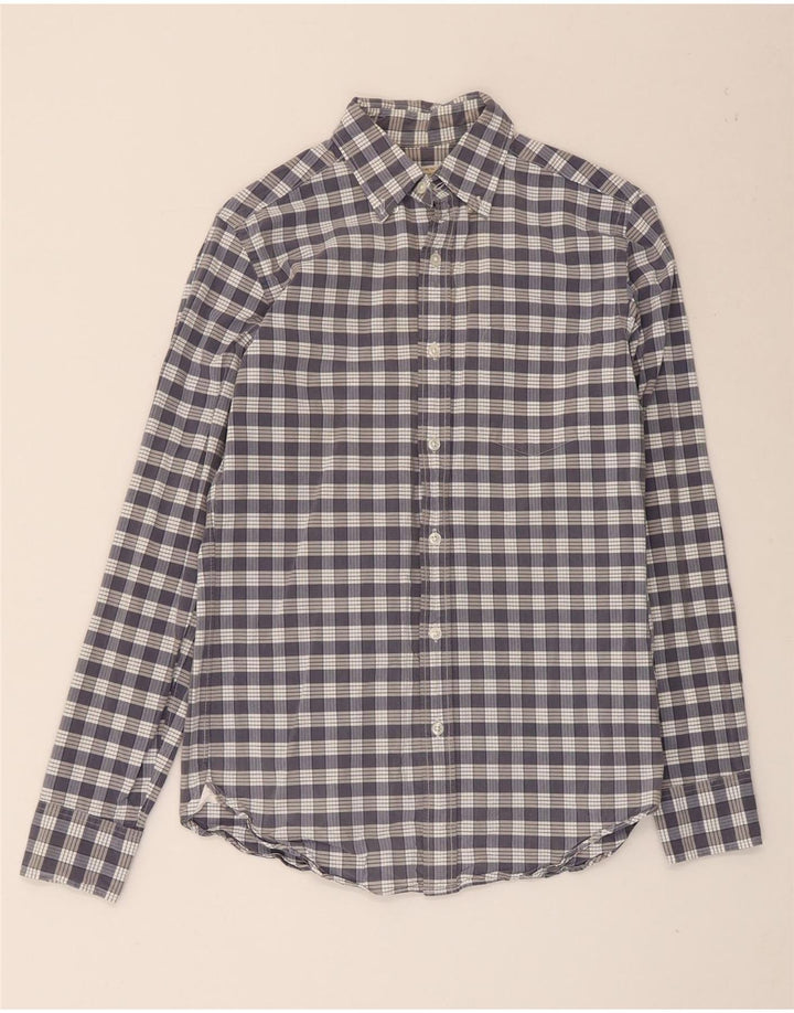 Мужская рубашка J. Crew, размер 13 1/2 XS, серая клетка, хлопок