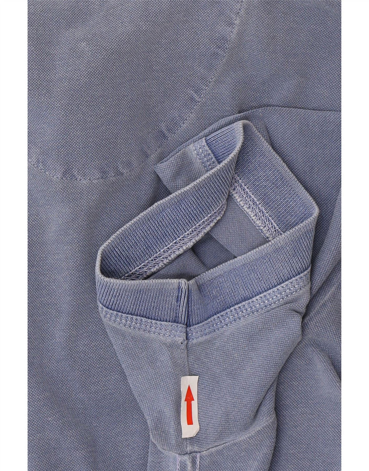 Мужская рубашка поло с графическим рисунком Aeronautica Militare, большая синяя