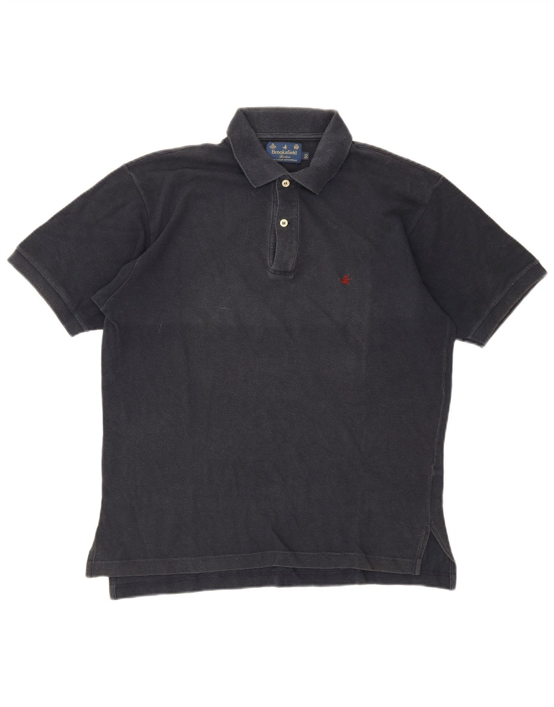 Мужская рубашка-поло Brooksfield IT 50 Medium Navy Blue Хлопок