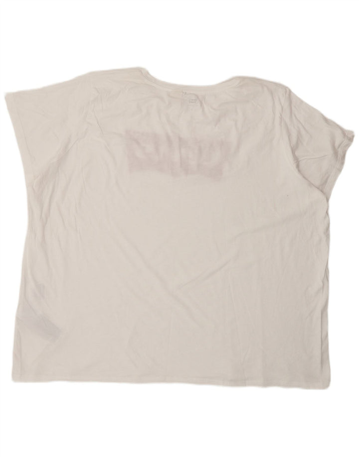 Мужская футболка с рисунком Levi's, топ 3XL, белый хлопок