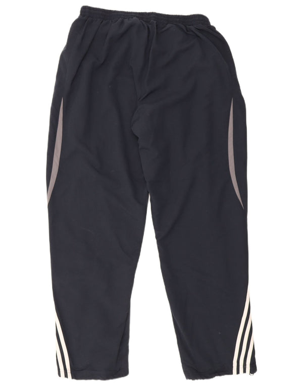 Adidas Mens Tracksuit Trousers UK 48/50 XL  Navy Blue Colourblock Polyester