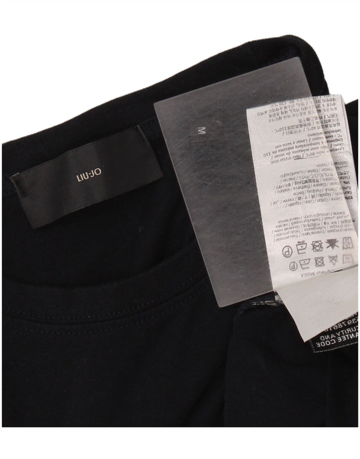 Мужская футболка Liu Jo Top среднего размера, темно-синяя, хлопок