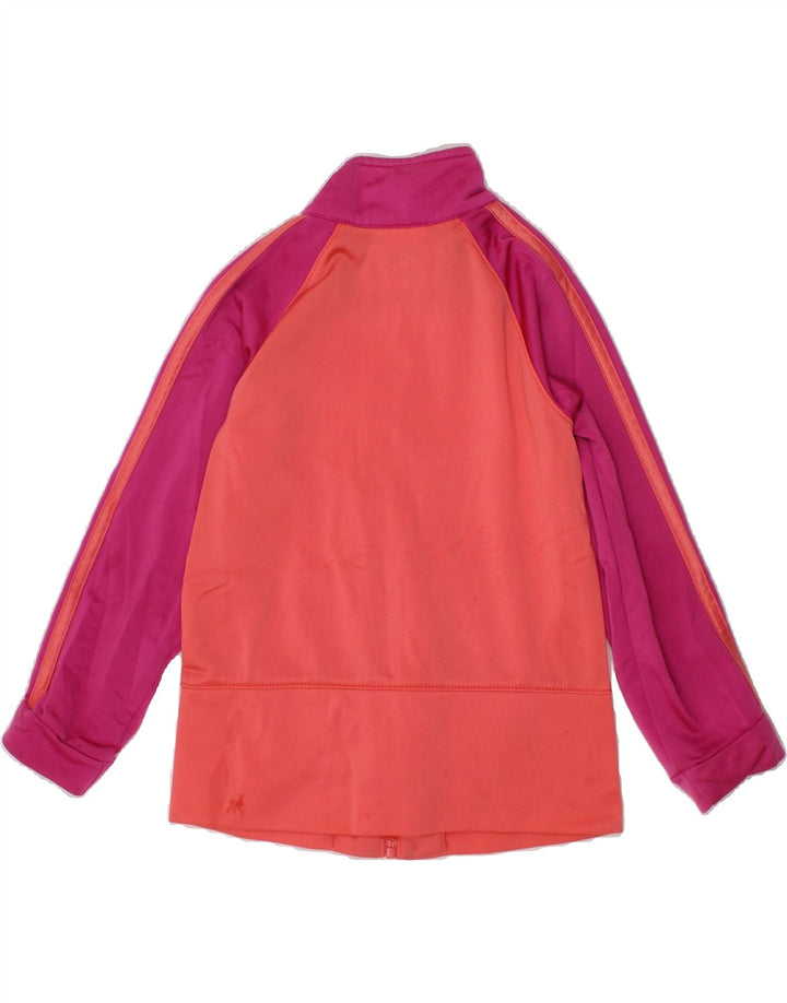 ADIDAS Girls Tracksuit Top Jacket 3-4 Years Orange Colourblock Polyester Vintage Adidas and Second-Hand Adidas from Messina Hembry 