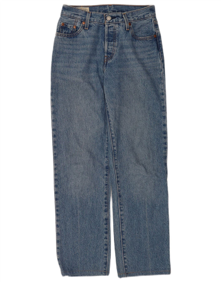 Женские прямые джинсы Levi's 501 W23 L28 синие, хлопок