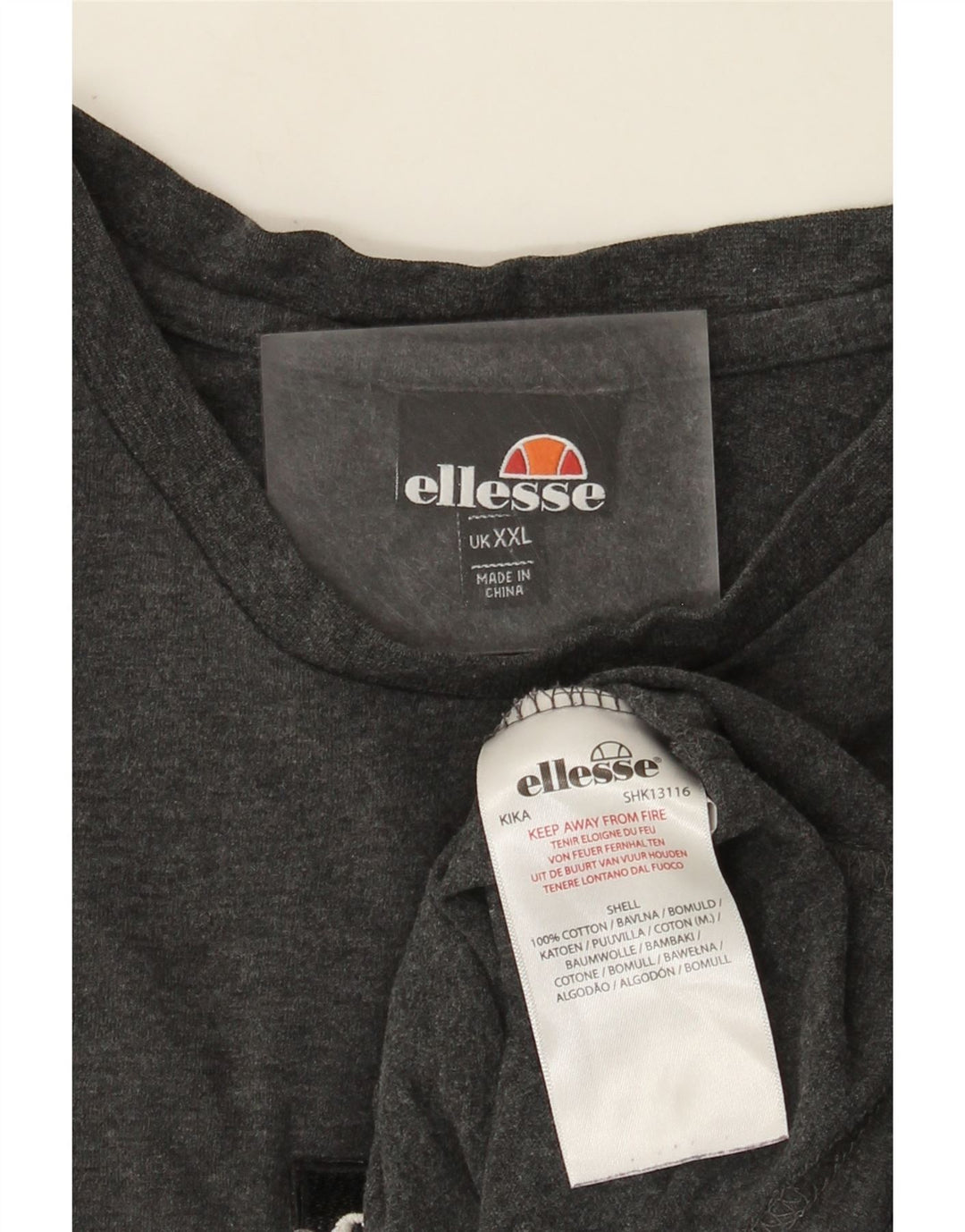 Мужская футболка Ellesse Top 2XL Серая, хлопок